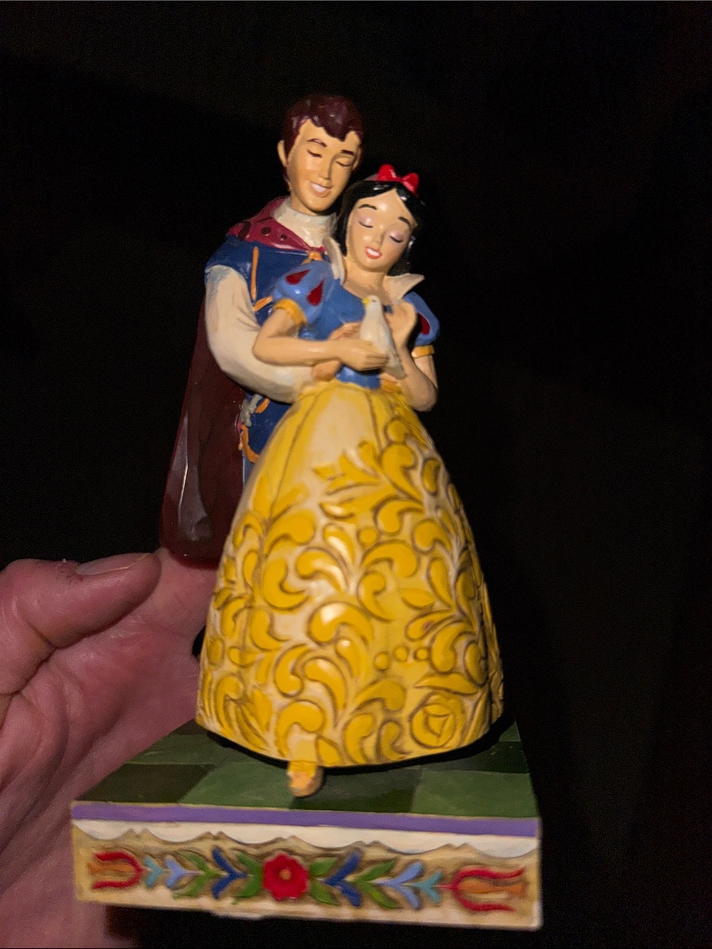 Jim Shore Snow White & Prince Figurine - Yellow, Blue, Red